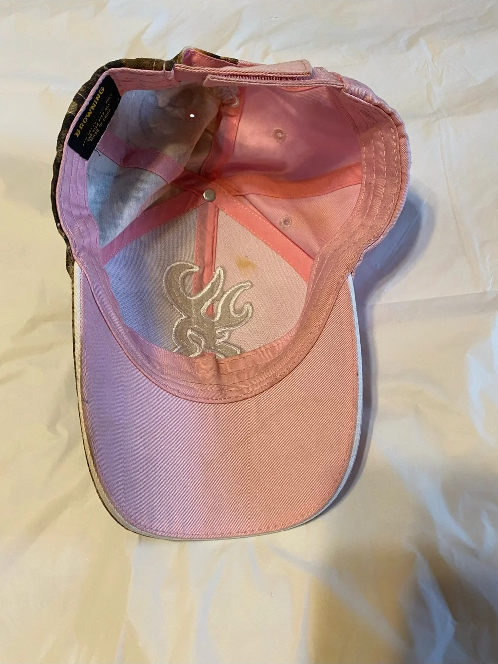 browning Pink & Camo Baseball Cap